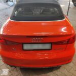 Audi A3 car Wrapping color change from Grey to Red