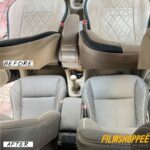Customized seat cover in ertiga , customized interior