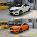 Mercedes color change wrap without damaging original paint