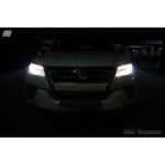 Gujarat's 1st New Fortuner Lights upgraded with bi-xenon HID Projector with LED bar which will enhance visibility in all driving lanes.