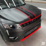 XUV 300 Facelift with Matt black ppf added gloss red and black decals