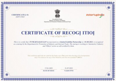 Filmshoppee is Certified by Startup India Initiative of Govt of India