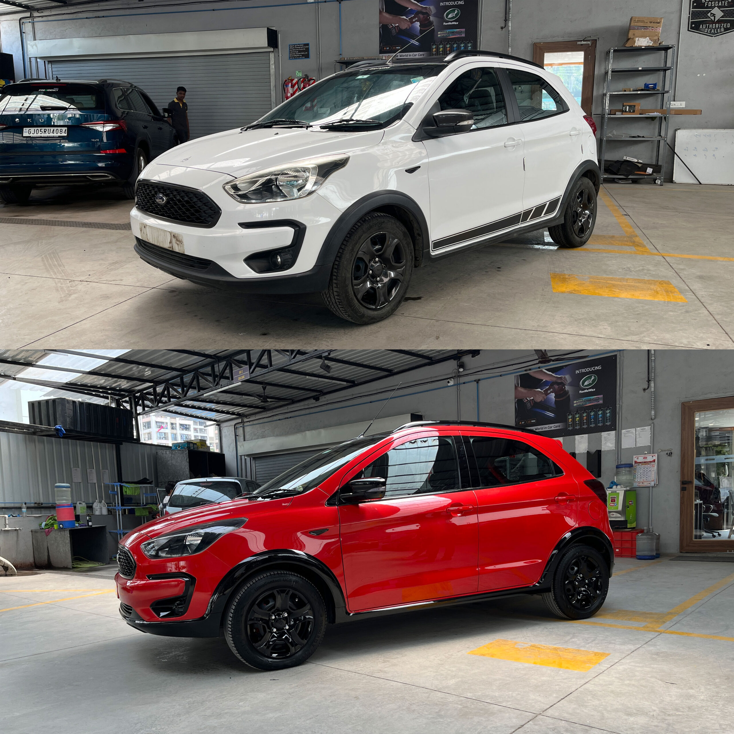 Full Body Paint Applied on ford freestyle