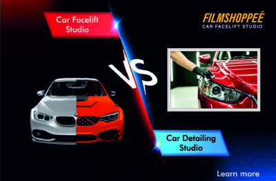 Car facelift Studio vs car detailing studio