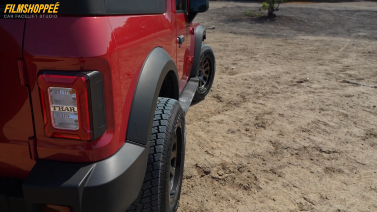 Wider tyre look in thar 