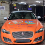 Wrapped india’s 1st jaguar in indian colours at surat,gujarat