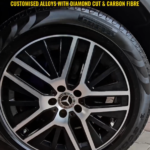 Customised alloys with diamond cut & carbon fibre in Mercedes GLC 220