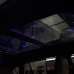 Innova Hycross starlight roof headliner with ambient lighting