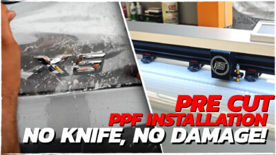 Pre Cut Paint Protection Film installation at Filmshoppee – knife-less PPF process thumbnail
