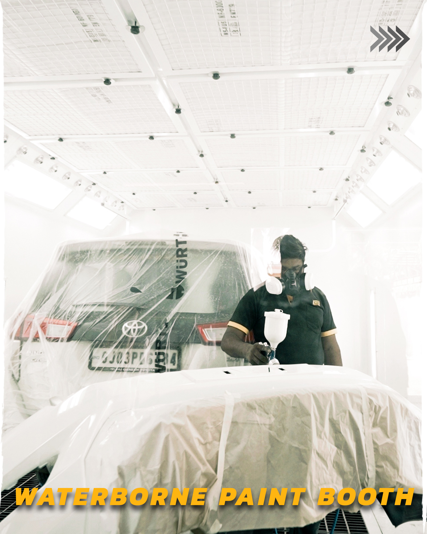 Paint booth at Filmshoppee Rajkot studio