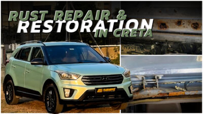 Hyundai Creta car rust repair and restoration by Filmshoppee