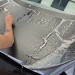 Mahindra BE.6 satin PPF close-up