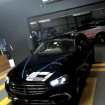 Close-up of Mercedes E-Class peelable paint finish