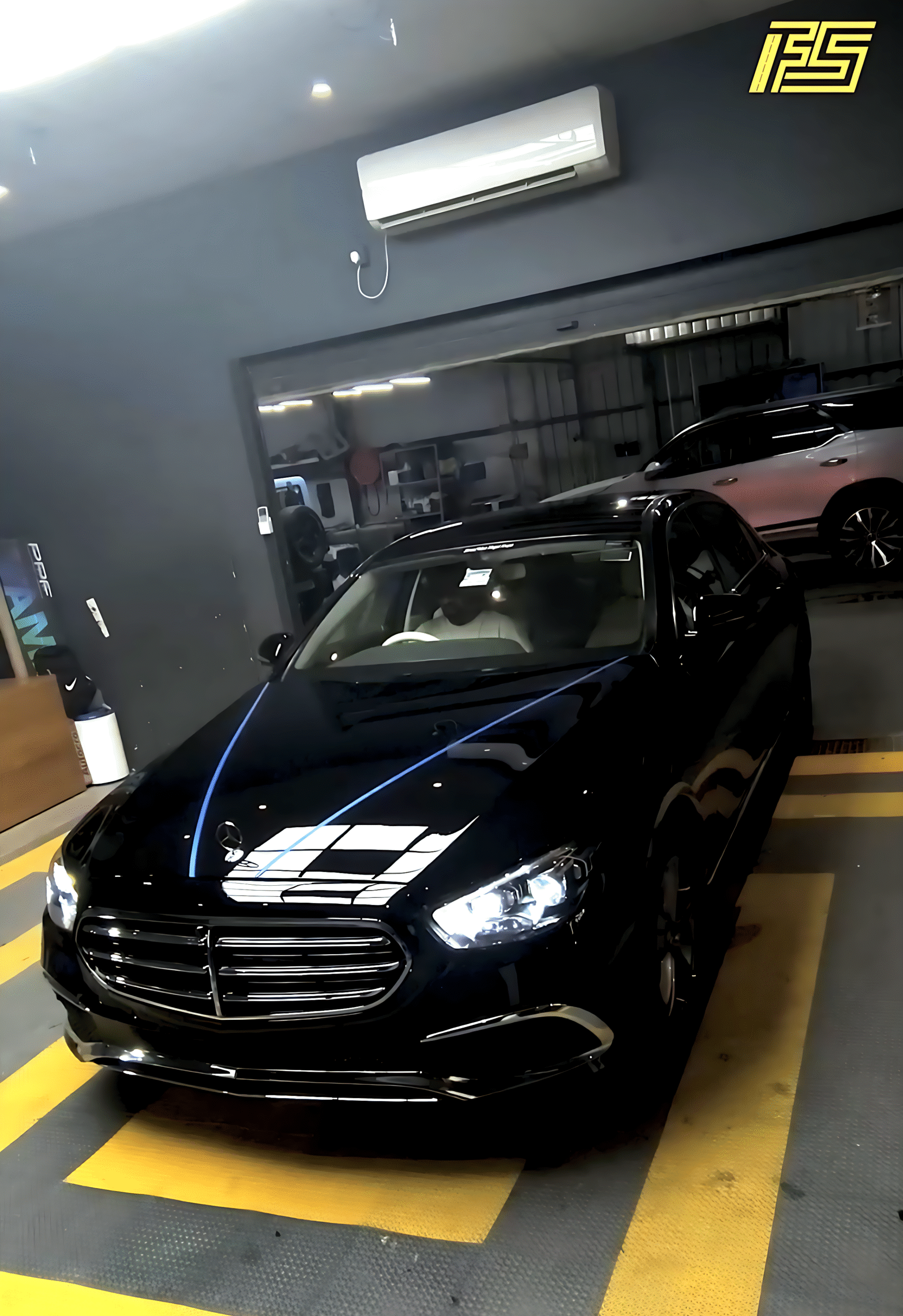 Close-up of Mercedes E-Class peelable paint finish