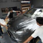 Porsche car after PPF installation by Filmshoppee