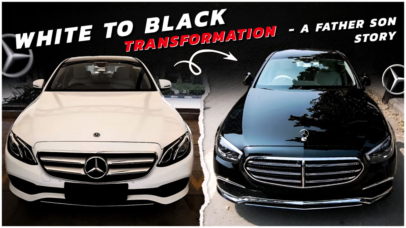 Mercedes E Class black transformation