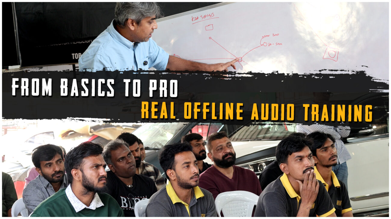 Offline automobile audio training at Filmshoppee