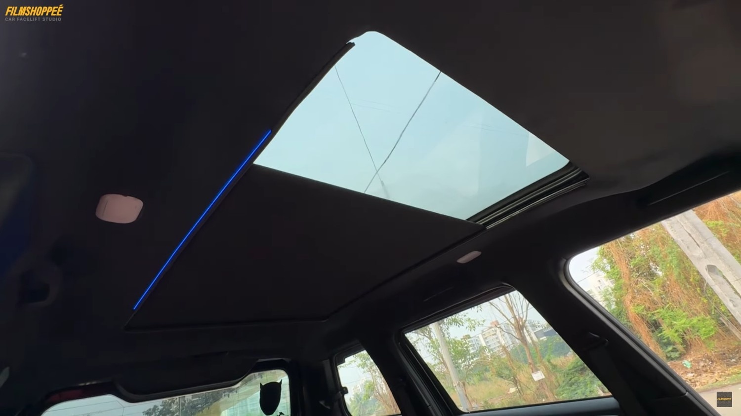 car sunroof interior