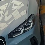 Side view of BMW X4 with pre cut paint protection film