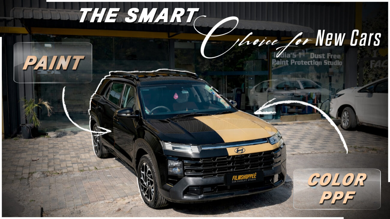 Color PPF vs car paint comparison for brand new cars