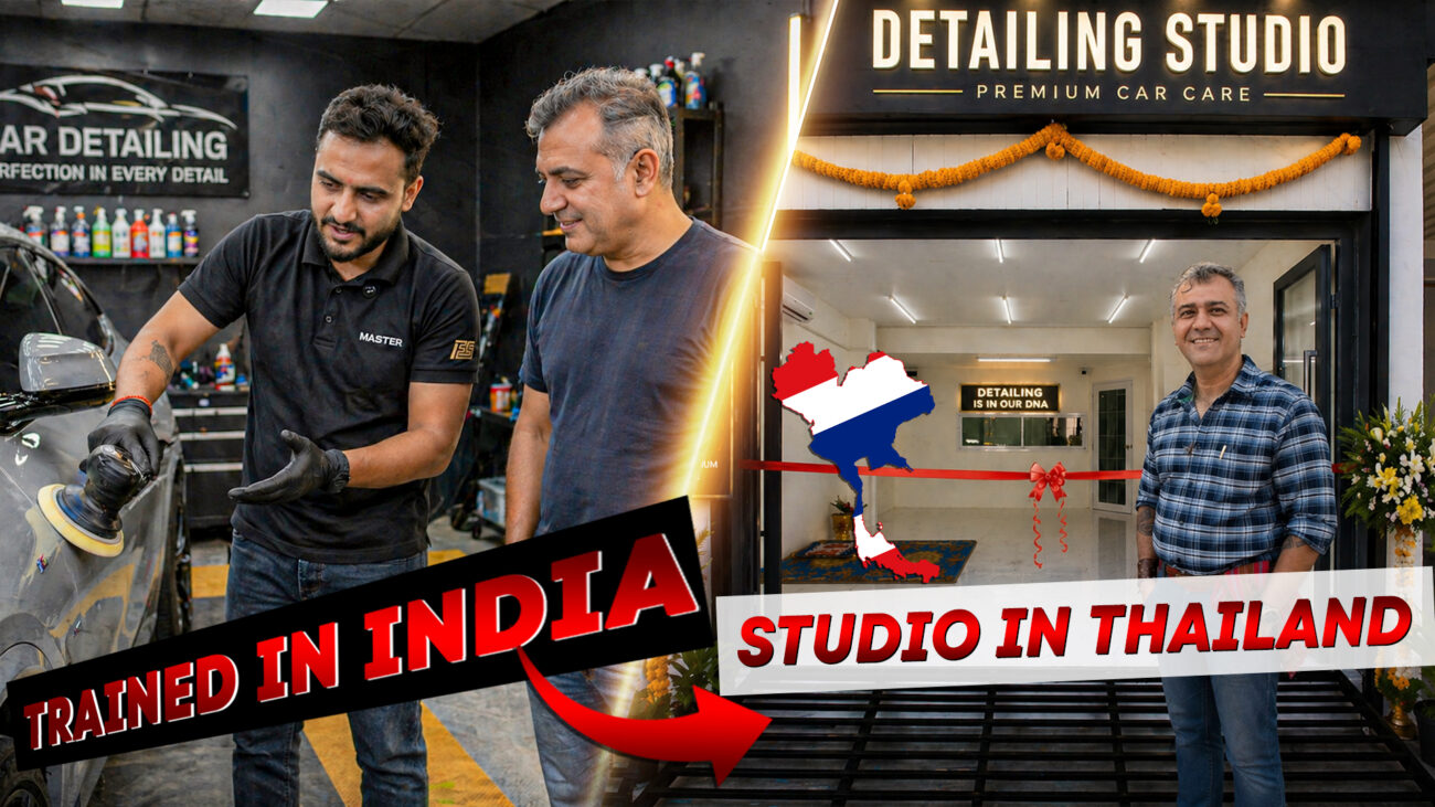 car customization training India student opened studio in Thailand