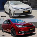 Toyota Corolla Altis before and after modification transformation