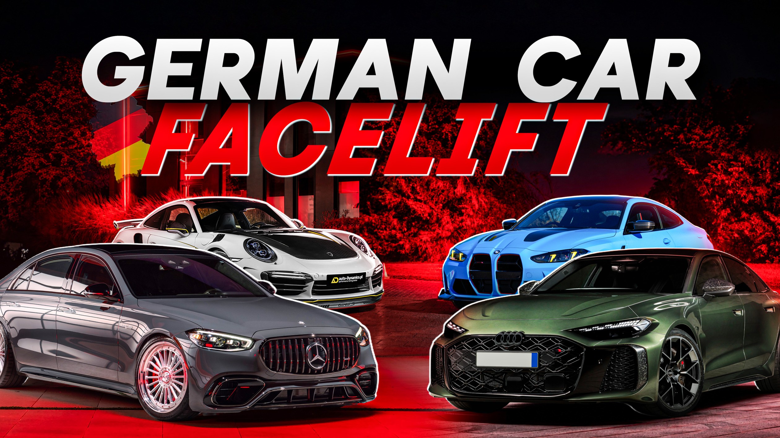 German car facelift BMW Audi Mercedes Porsche upgrade guide