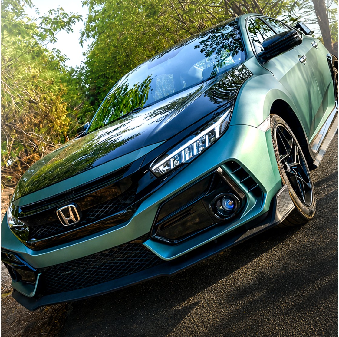 Honda Civic custom headlamp upgrade