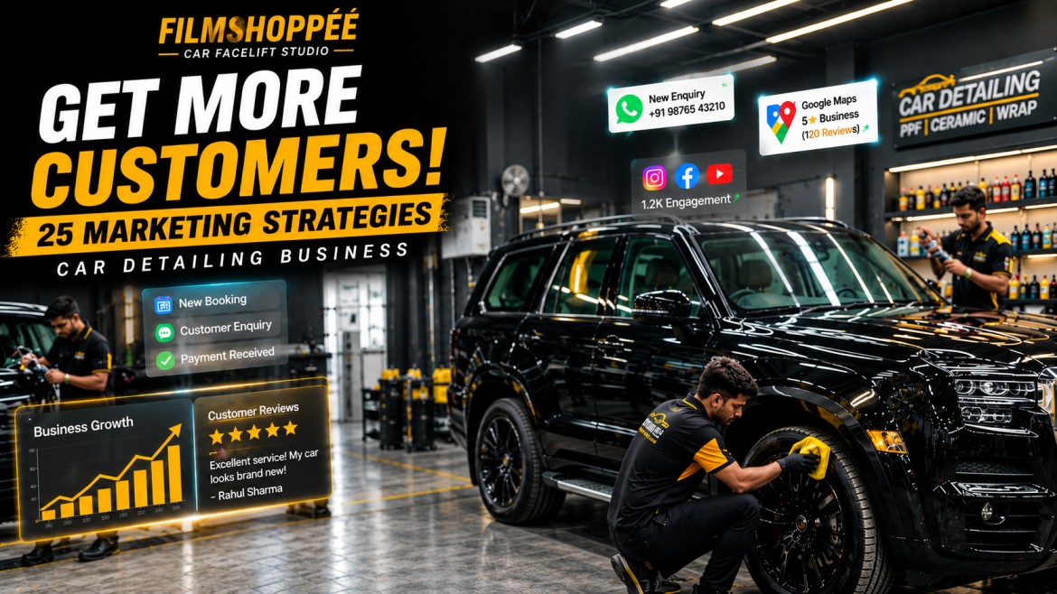 Car detailing business marketing strategies to attract more customers and generate leads in India