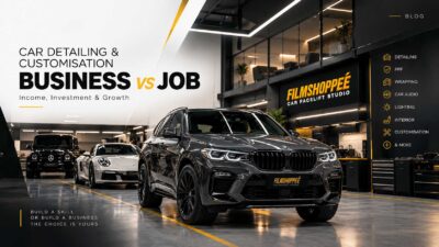Car detailing and car customisation business vs job in India
